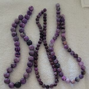 Jasper Round Bead Strand Set Of 3